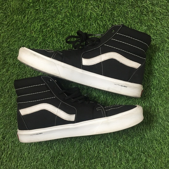 Vans Black Sk8 Hi Lite Ultracush size 11 - Picture 2 of 6